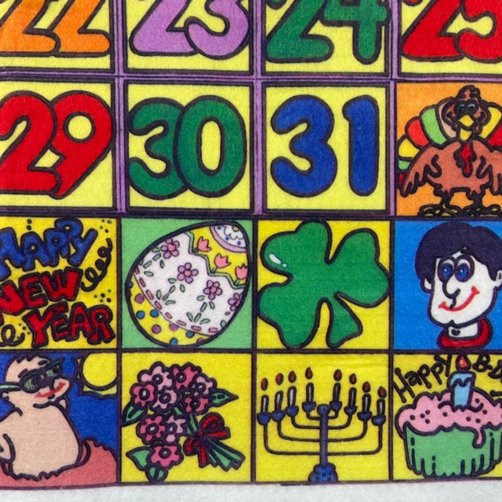 Vintage Story Teller See Touch Learn Felt Sheet Uncut 31×37 Approx