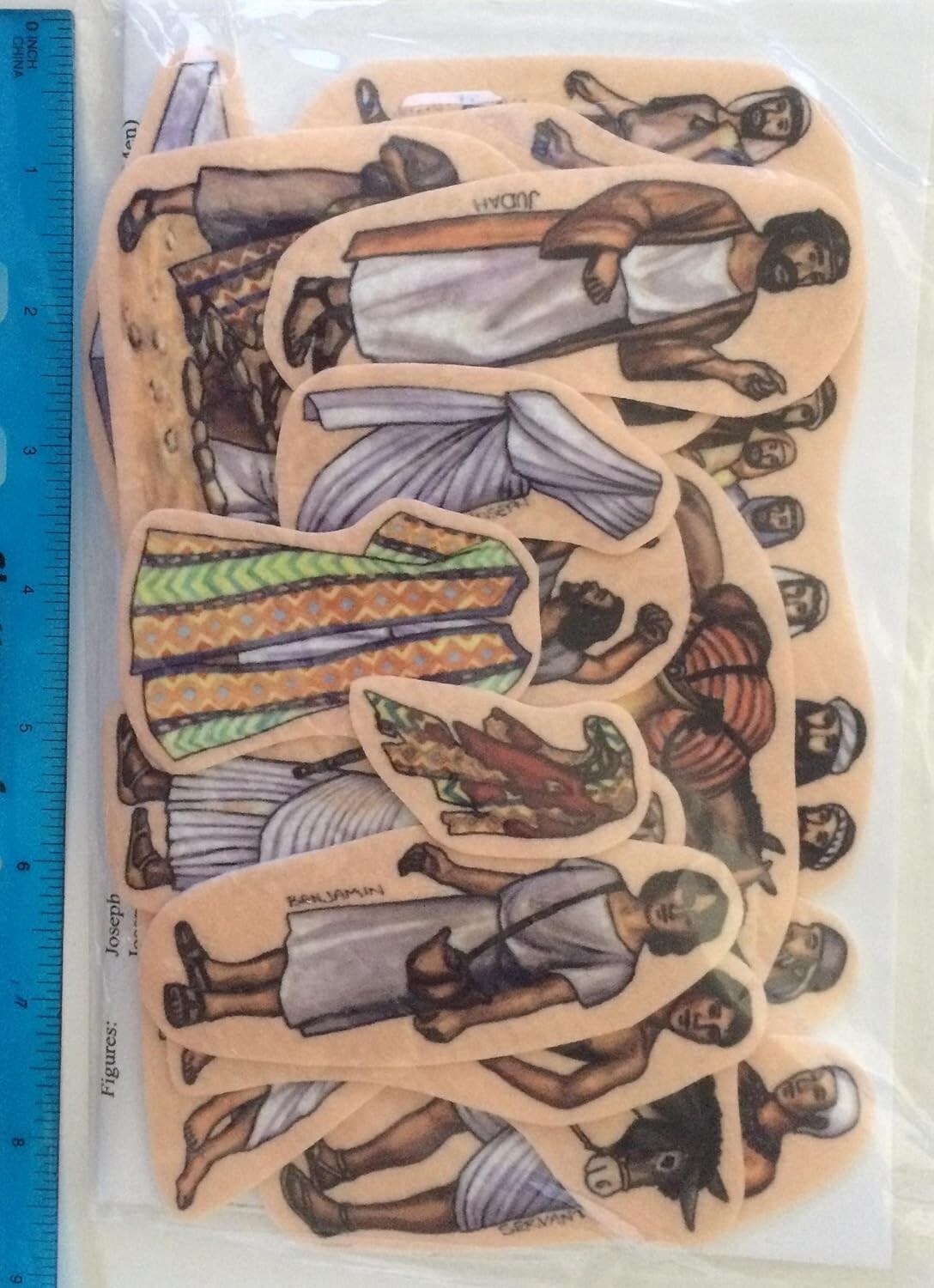 Joseph in Egypt Toggle Size Felt Figures for Flannel Boards Old Testament Bible