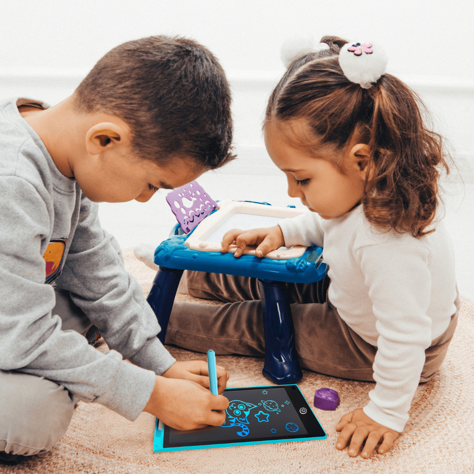 JoyX 2-Pack Magnetic Drawing Board & LCD Tablet for Kids – Joy-Doodle & Portable