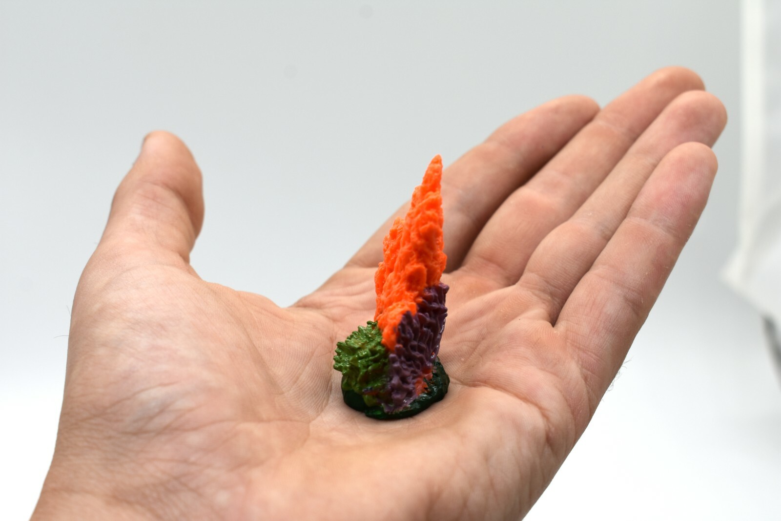 Toy Coral With Sea Fan, Red, Purple, Plastic Figure, Model, Realistic F1790B378
