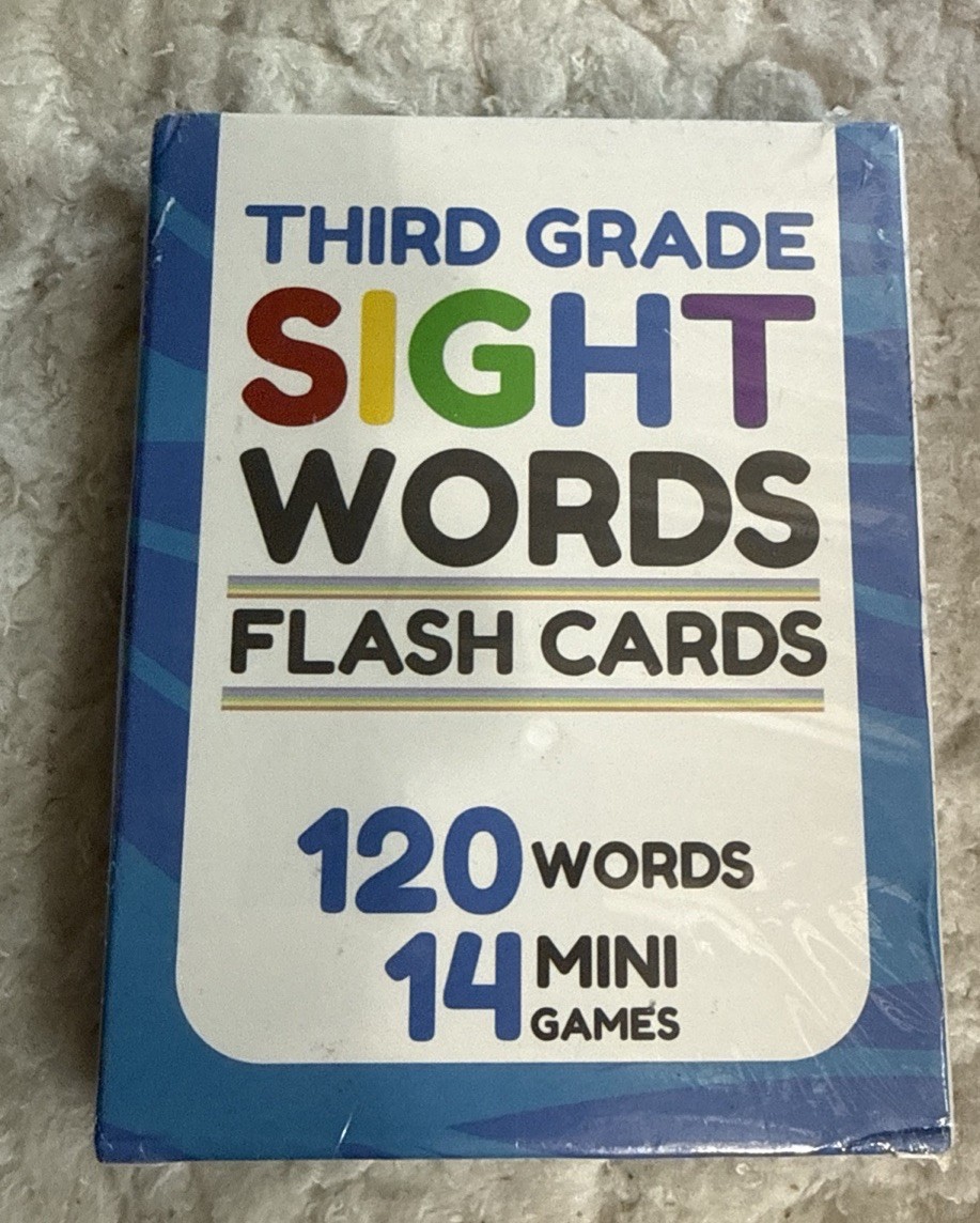 Sight Words Flash Cards Third Grade 120 Words 14 Mini Games New