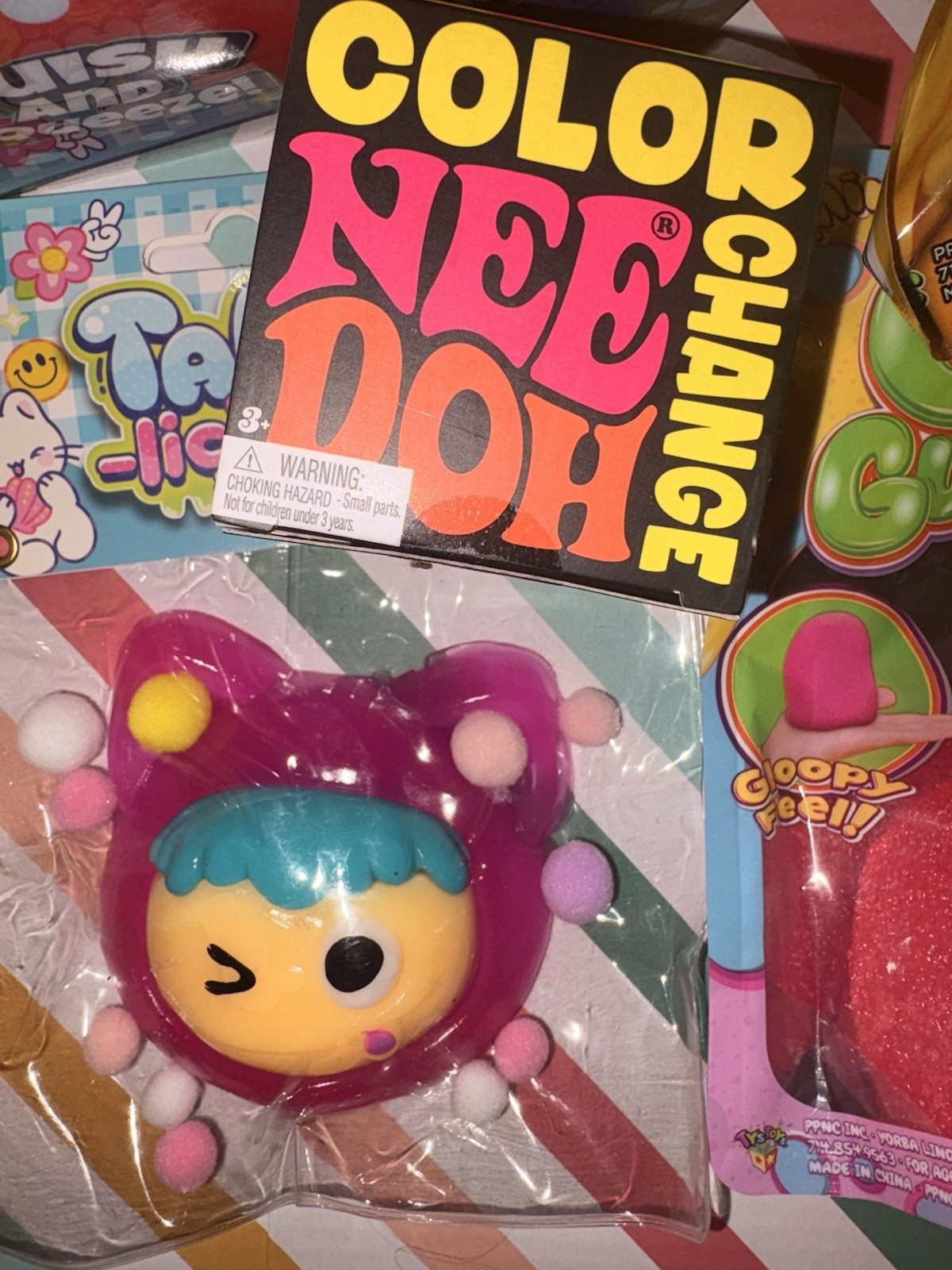 Viral Lot of 6🔥New! Nee Doh, Jumbo Duck, Peach, Mystery Dumpling & More ⭐️