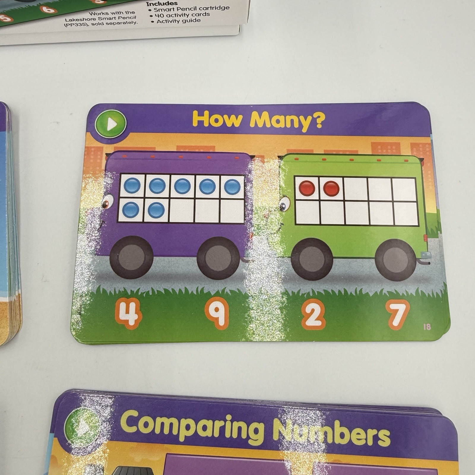 Lakeshore Smart Pencil – Numbers & Counting Cards 40 Cards GG753 COMPLETE