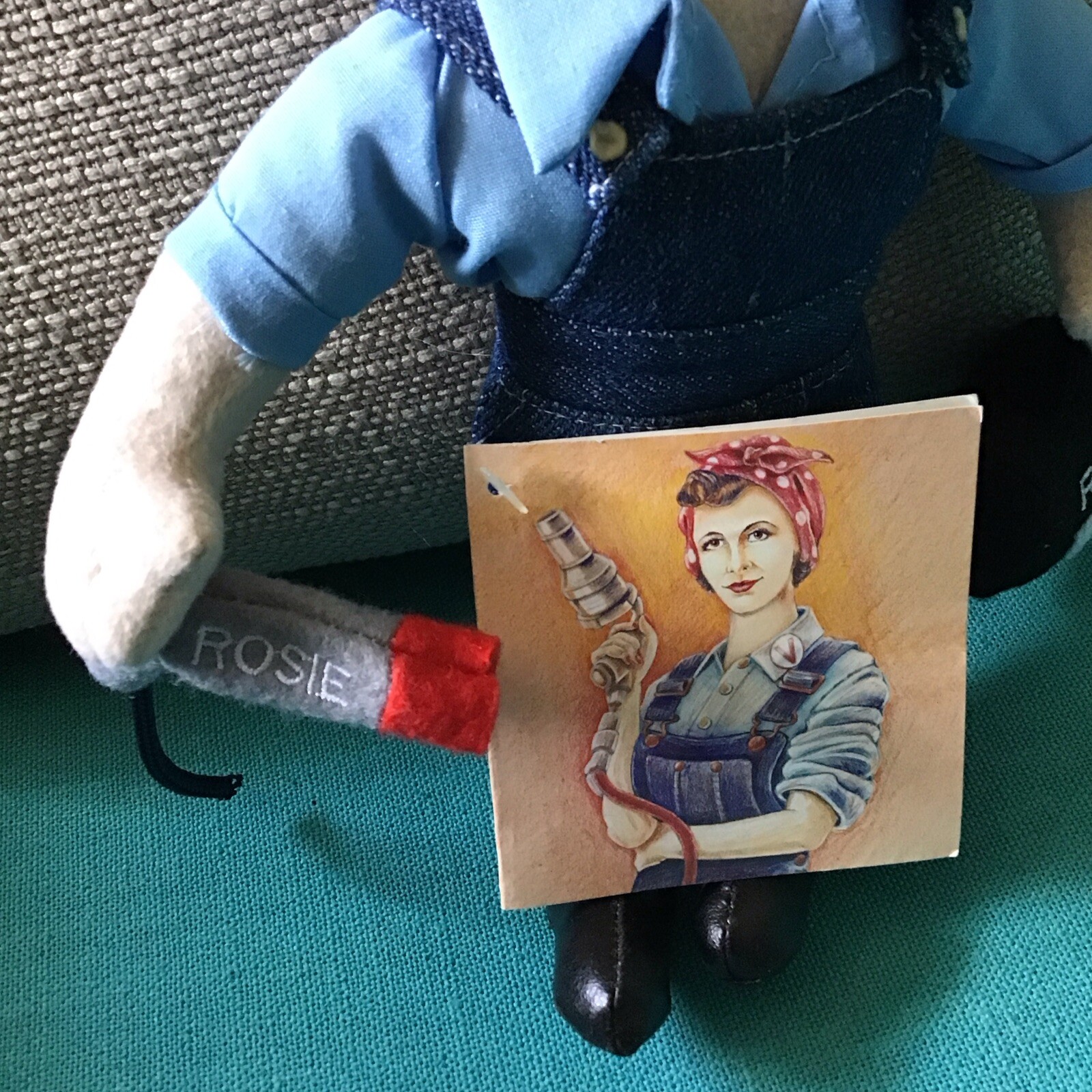 Rosie The Riveter Creation Station Plush Doll Famous Be’an Collectible W/Tag