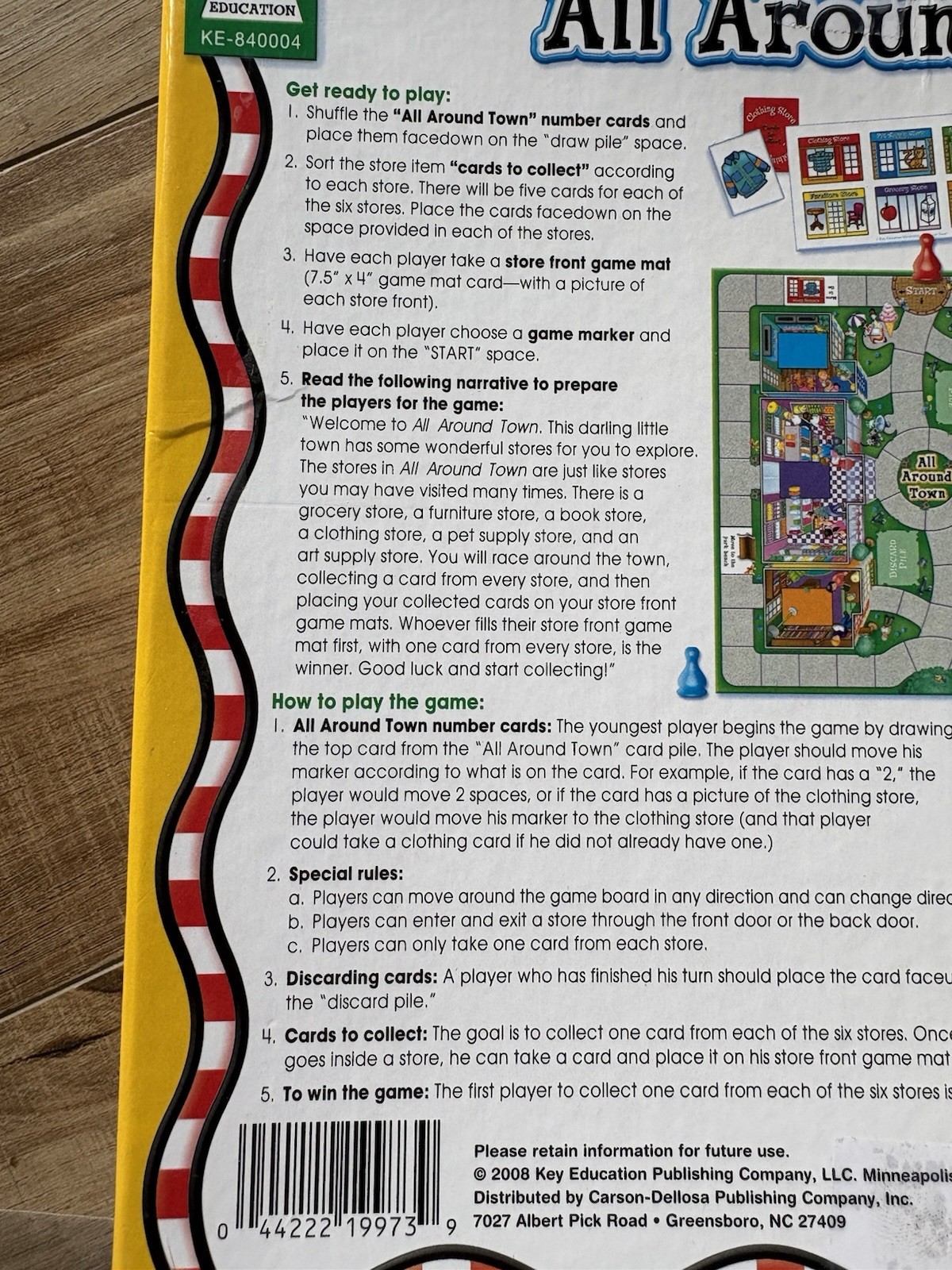 Early Learning Games: “All Around Town” SLPs, Educators, Parents Carlson-Dellosa