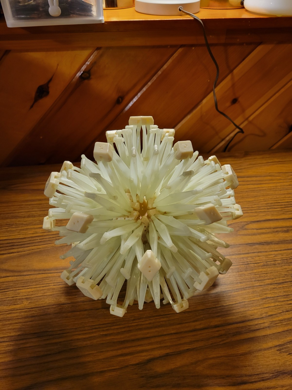 Vintage Hoberman Original Glow in the Dark Sphere Expandable Ball Toy 9.5”-30”