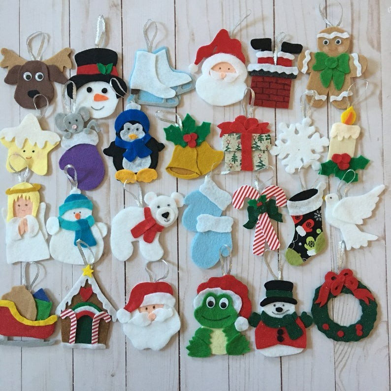 Christmas Ornament Felt Set – Trim the Felt Tree with Whimsy and Wonder