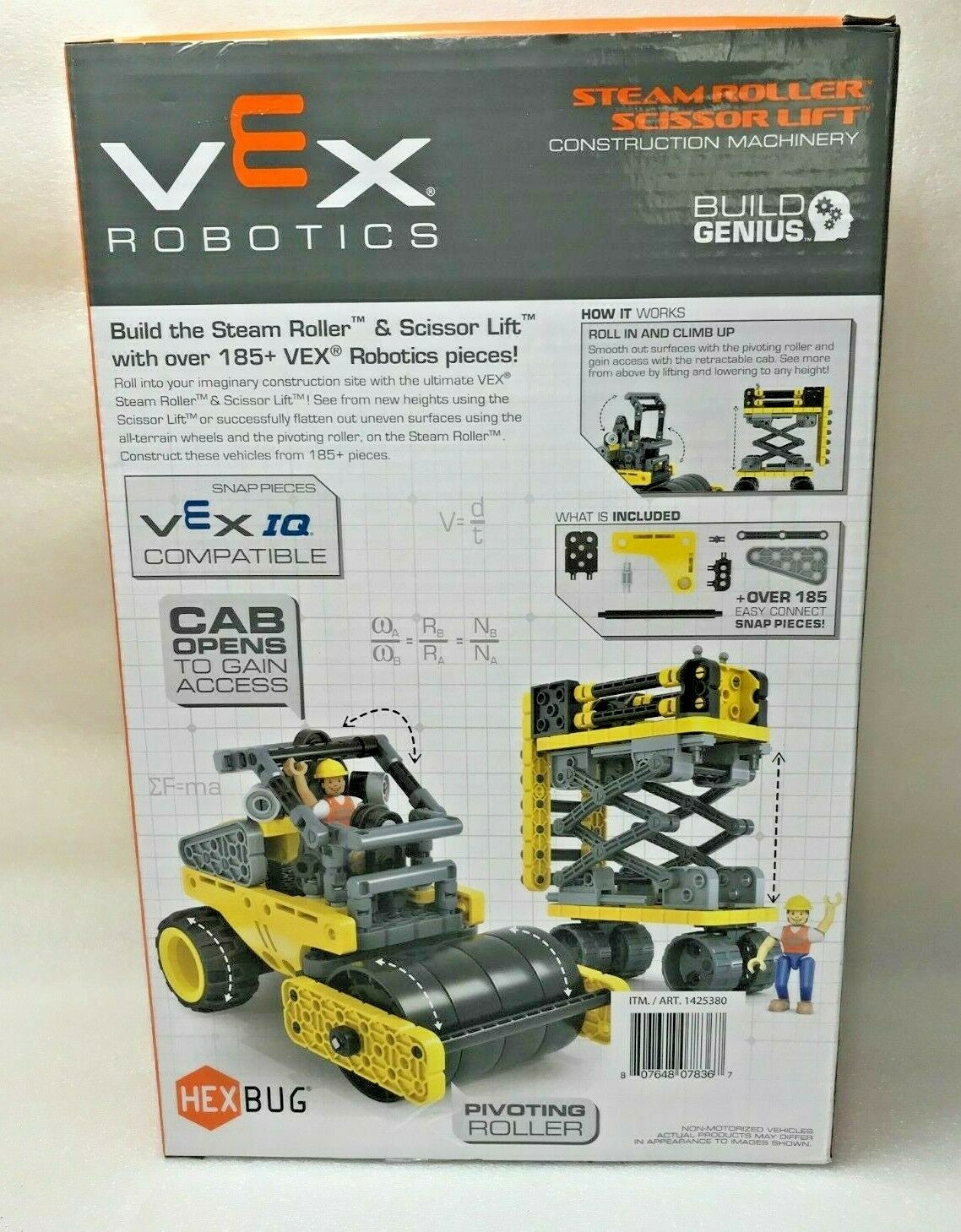 hex bug vex robotics Steam Roller Scissor lift