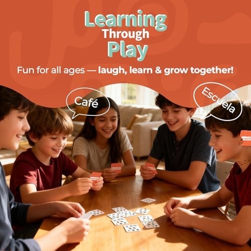 Spanish Learning Card Game for Kids | 9 Fun Ways to Play with Audio | Bilingual