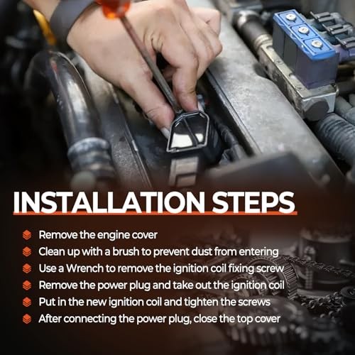 Set of 4 Ignition Coil Pack & Iridium Spark Plugs Compatible with 1.5L 2001-2009