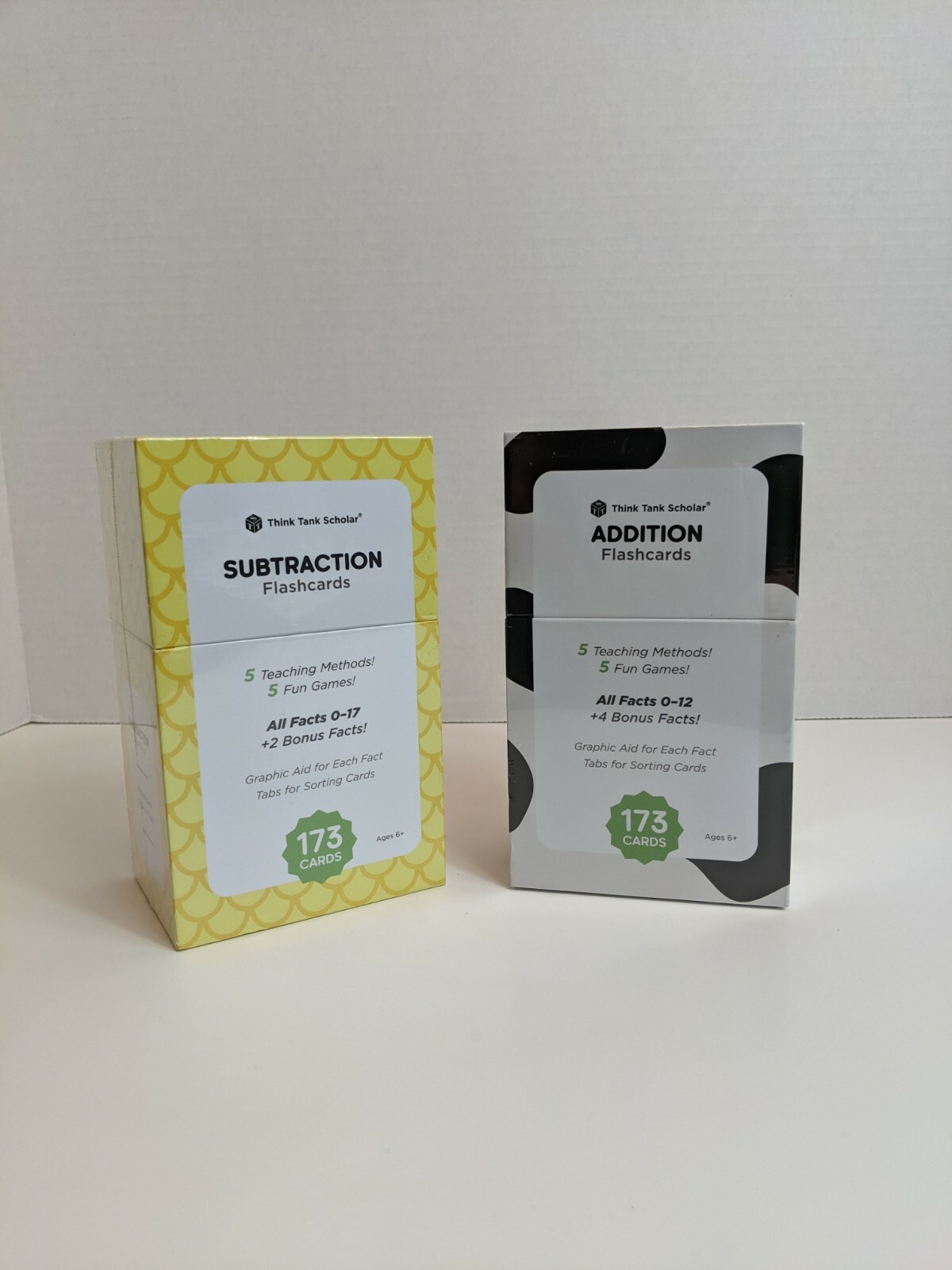 Think Tank Scholar All Facts Math Flash Card Set Addition Subtraction Homeschool