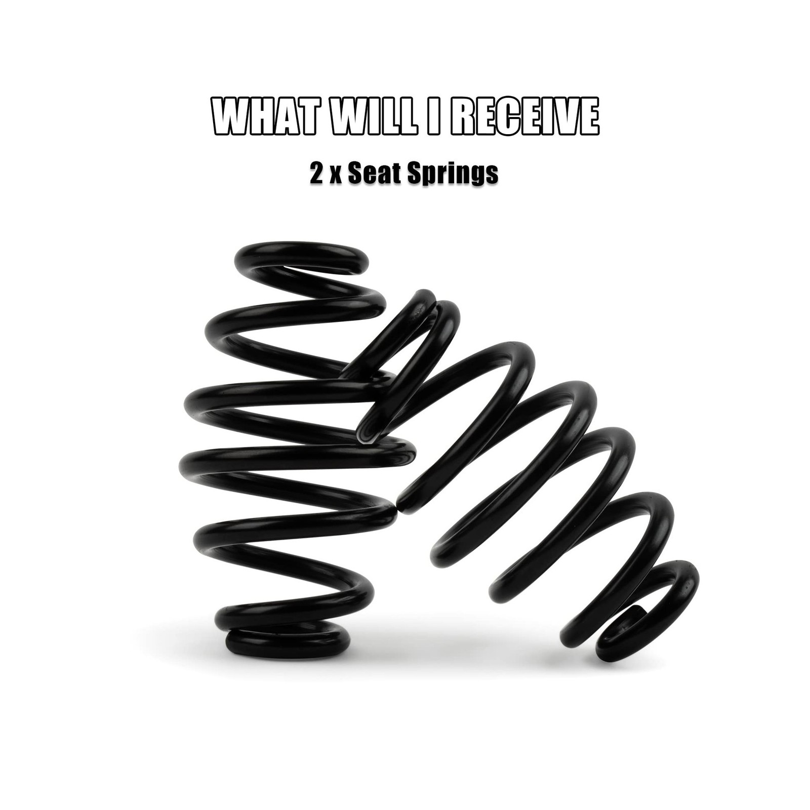 PSLER Motorcycle Coils Spiral Seat Spring Steel Solo Seat Barrel Spring Kit f…