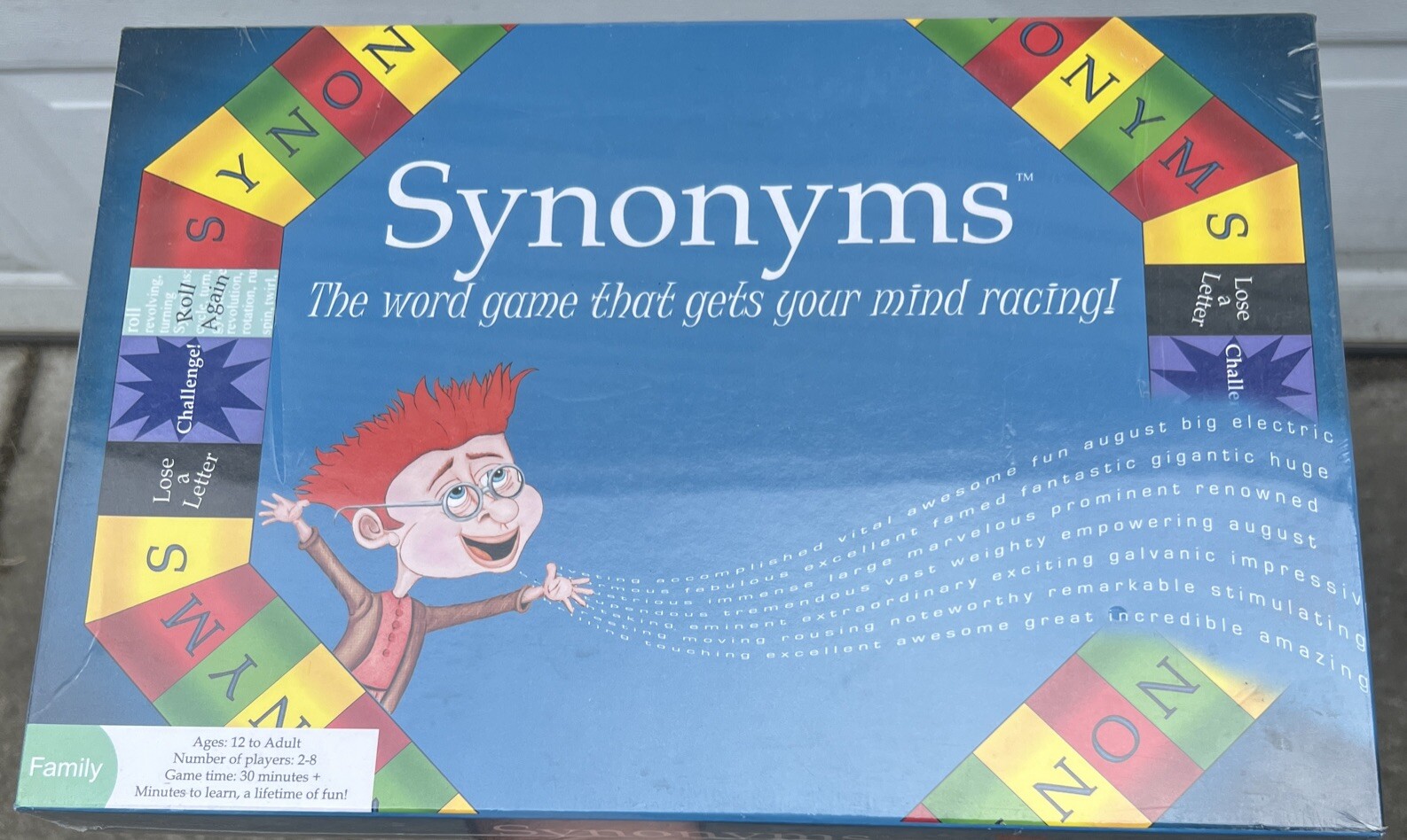 Synonyms Word Challenge Game Educational Learning Vocabulary Board Game Age 12+