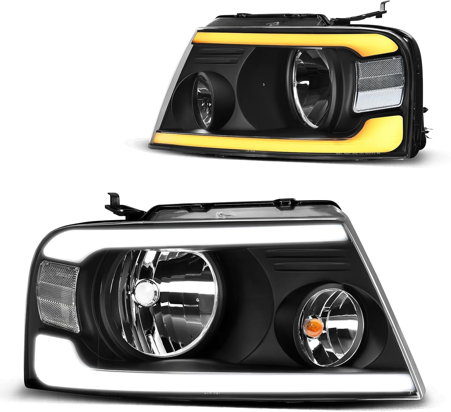 Headlights Assembly Compatible with 2004 2005 2006 2007 2008 Ford F-150 Headlam