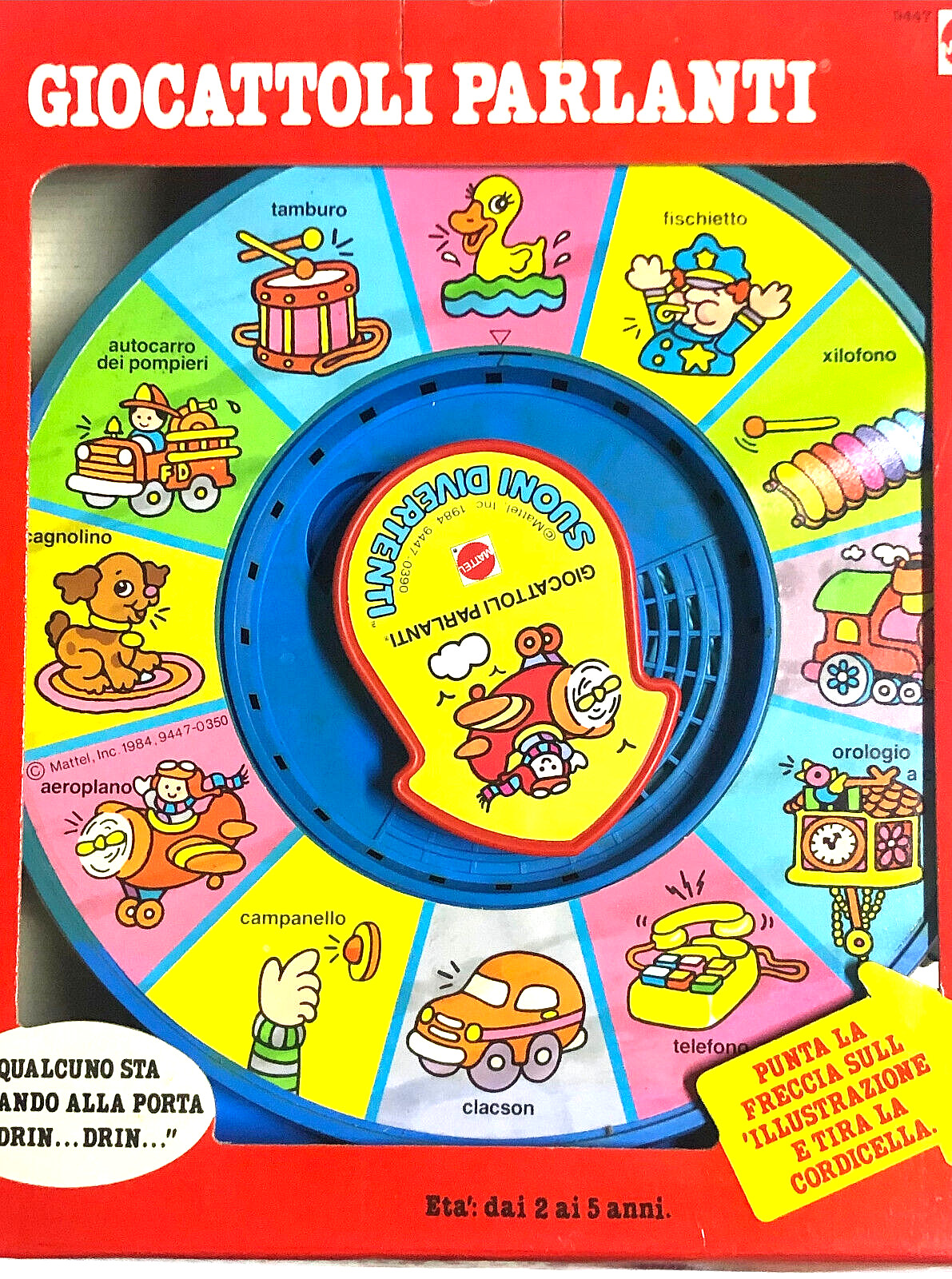 Talking Toys Funny Sounds Working by Mattel 1984 Made in Italy