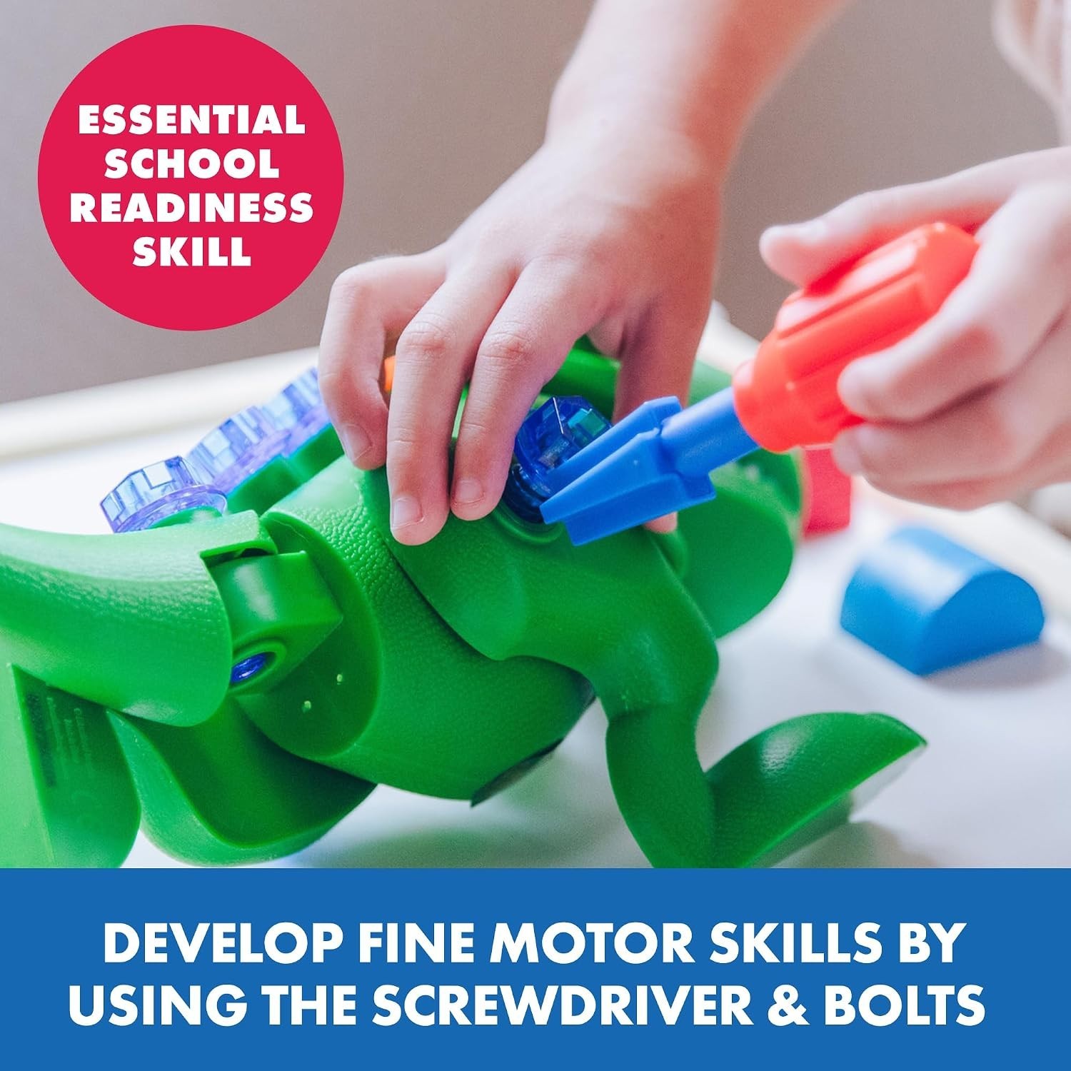 Interactive Design & Drill T-Rex: 12-Piece Toy for Motor Skills Development