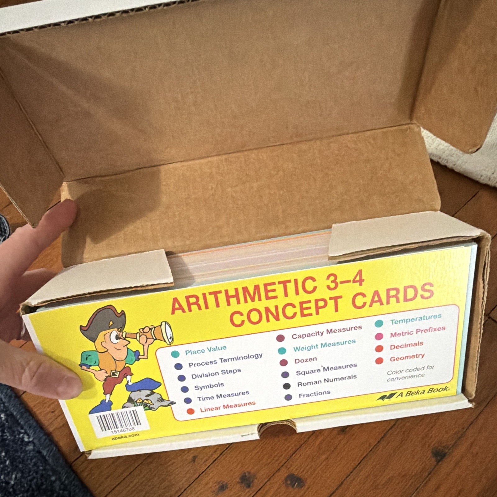 A Beka Book Arithmetic Concept Cards Grades 3-4, Age 8-11 Years