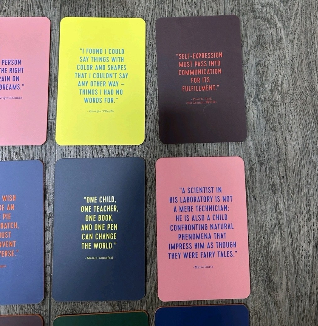 Flashcards For The Future – 12 Two-Sided Wooden Cards – Children’s Learning Tool