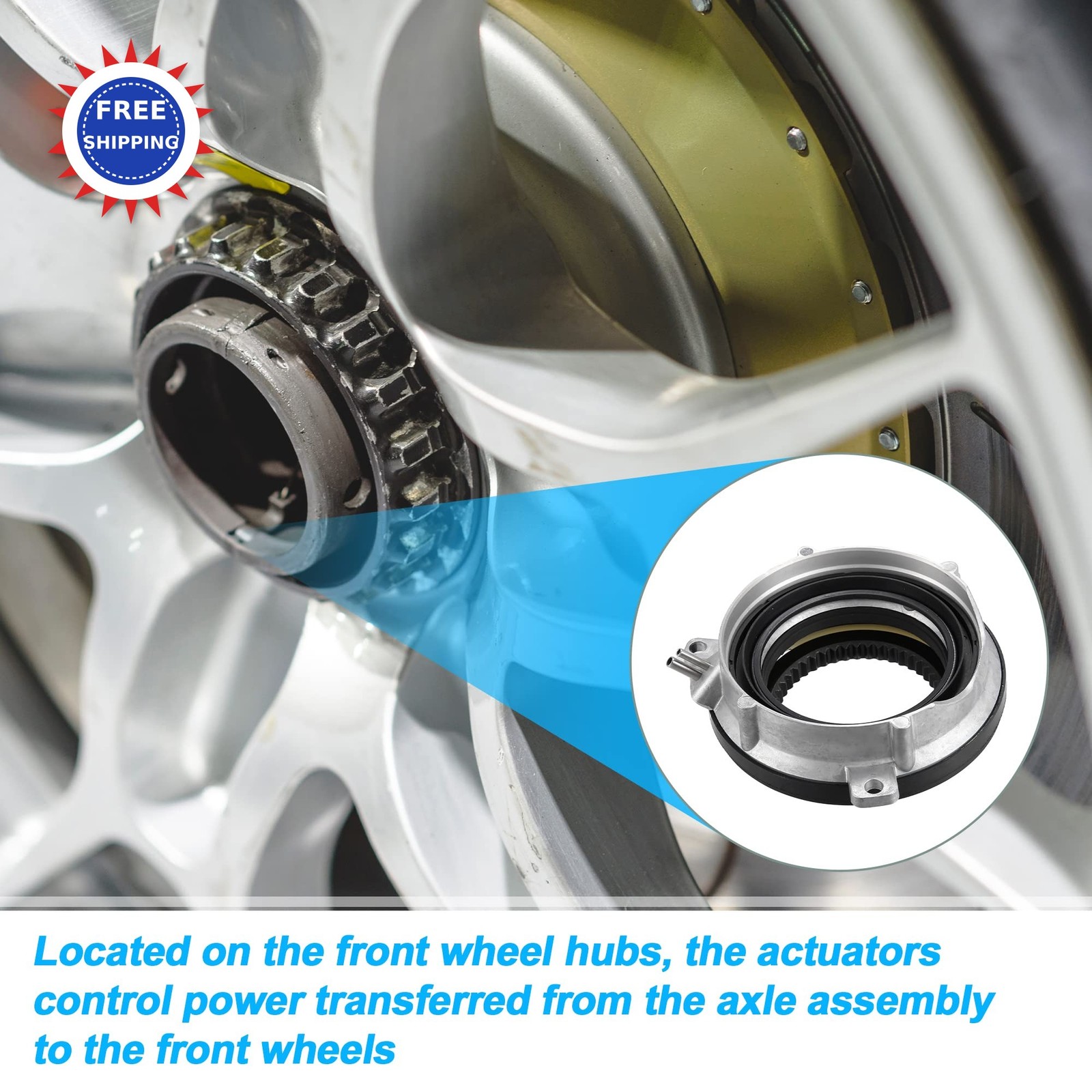 X AUTOHAUX 2 Pcs 4×4 Auto Locking Hub 4WD Actuator for Ford F 150 2004-2016