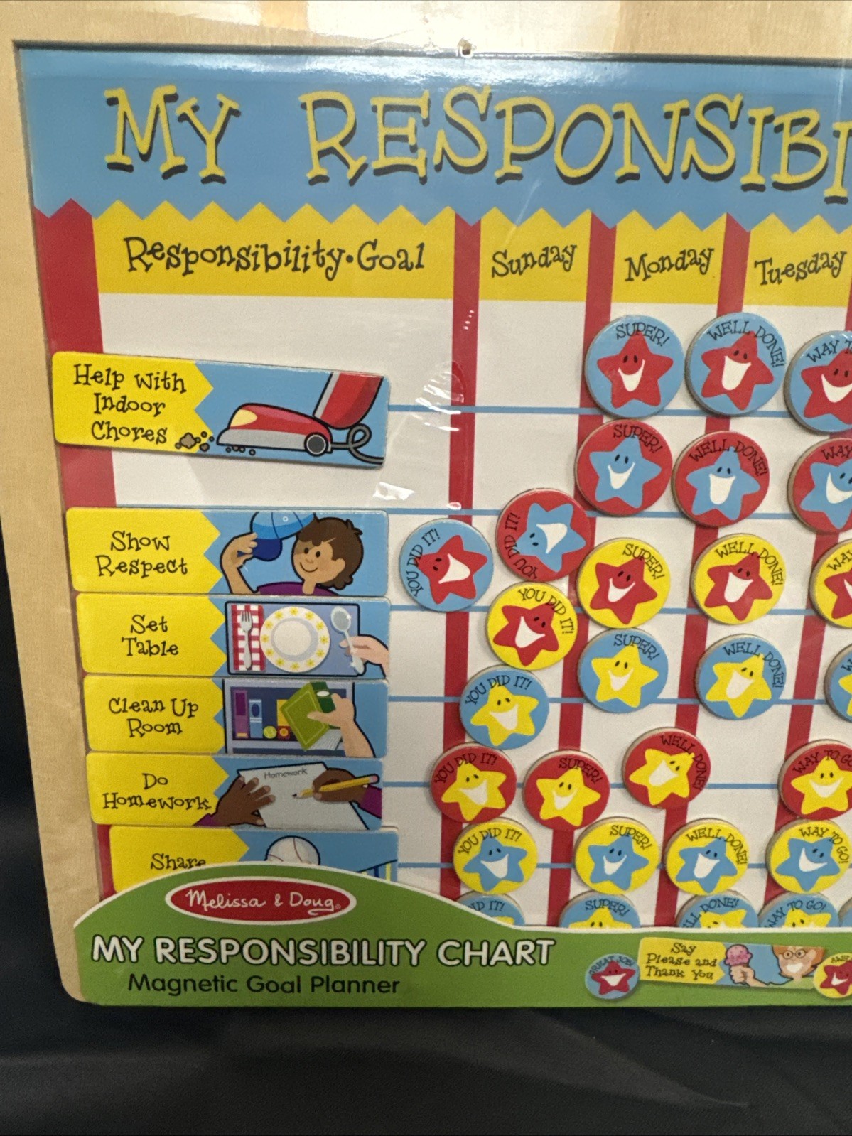 Melissa & Doug – My Responsibility Chart – Magnetic Goal Planner ~ Sealed