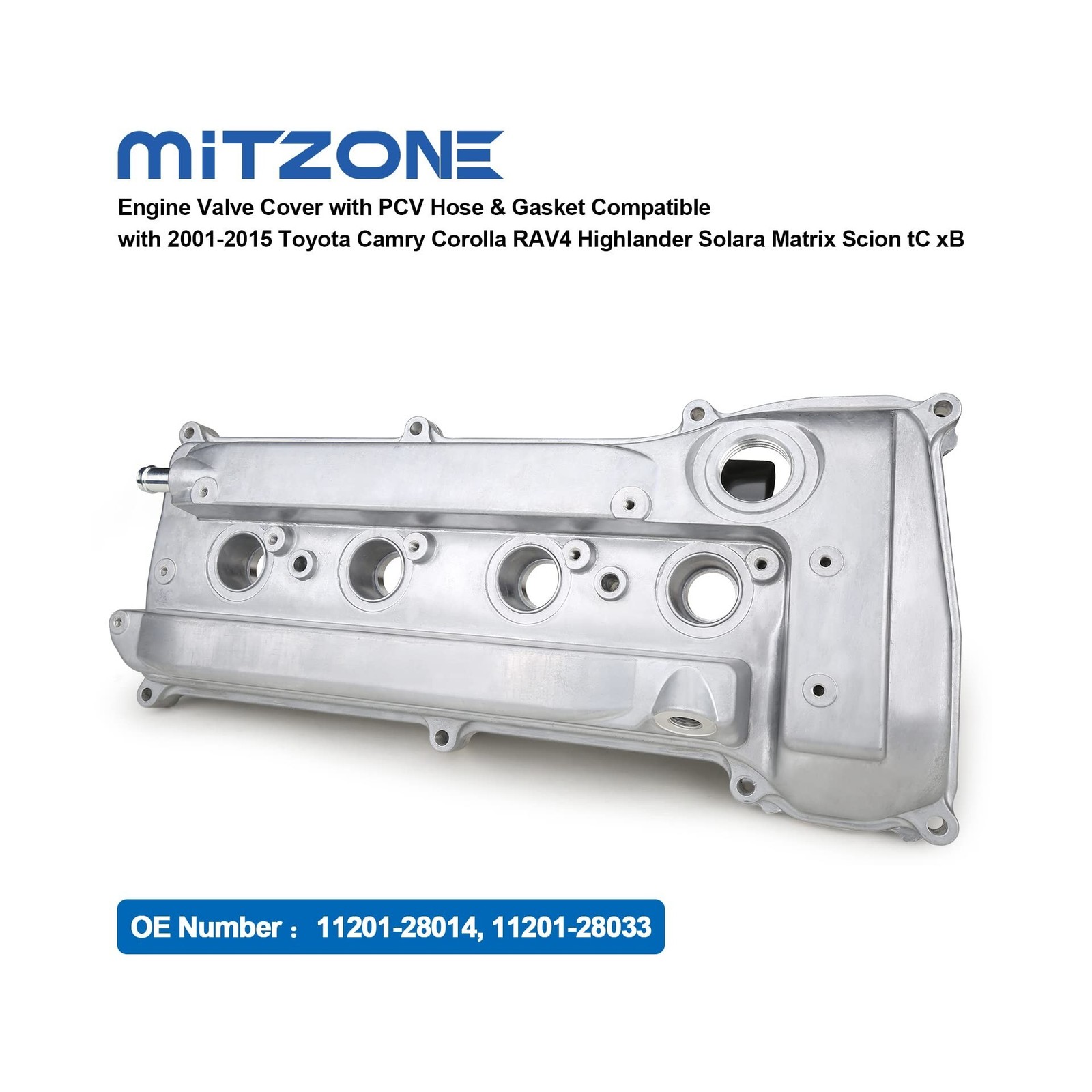 MITZONE Engine Valve Cover with PCV Hose & Gasket Compatible with 2001-2015 T…