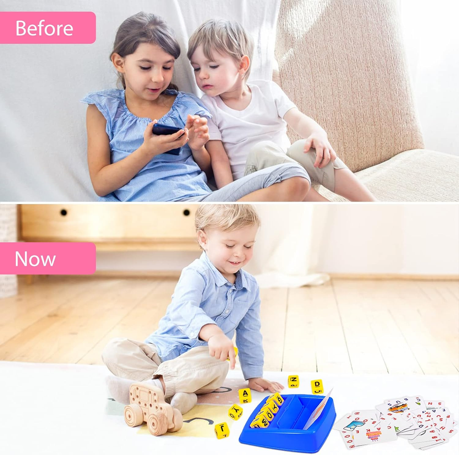 Matching Letter Game, Spelling Word and Increases Memory, Early Learning Educati
