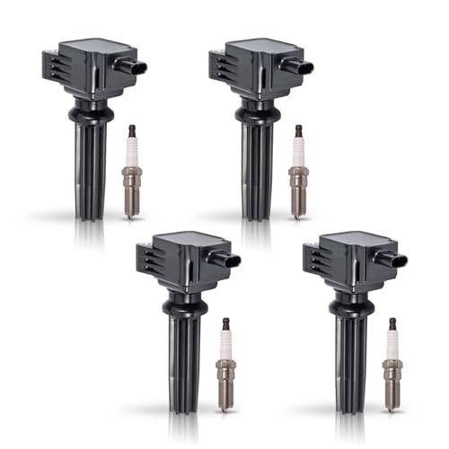 ENA Set of 4 Ignition Coil Pack 4 Platinum Spark Plug 2.0L 2.3L Compatible with