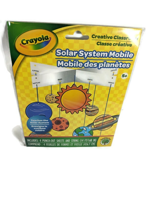 Crayola Solar System Mobile Creative Classroom Space Art Craft Project Ages 5+