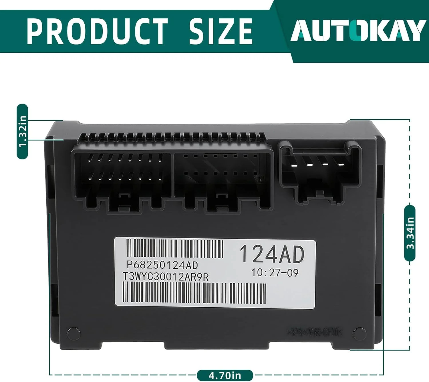 AUTOKAY 68250124AD Transfer Case Control Module Fits for Dodge for Jeep Grand Ch