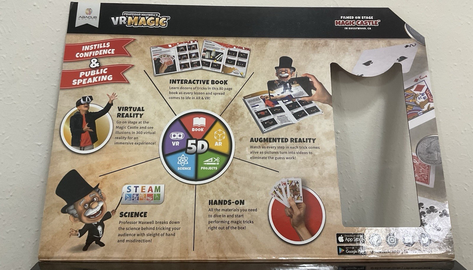 Professor Maxwell’s VR Magic Kit Kids Interactive SEALED Abacus