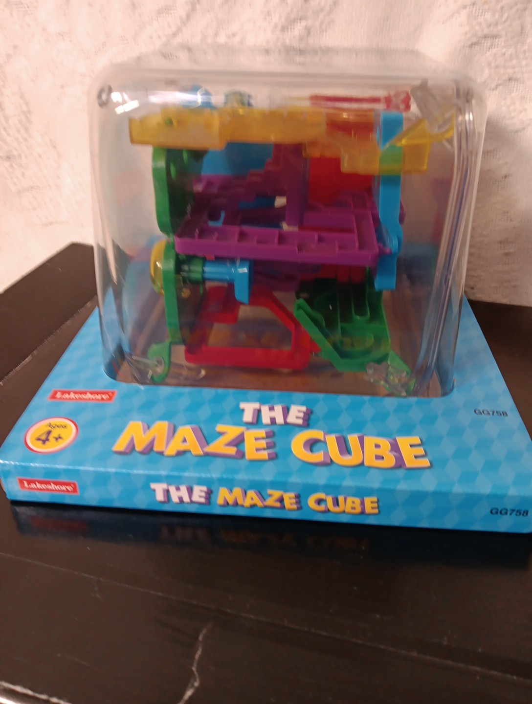 Lakeshore Learning 3D Maze Magic Cube Transparent Puzzle Rolling Ball Toys STEM