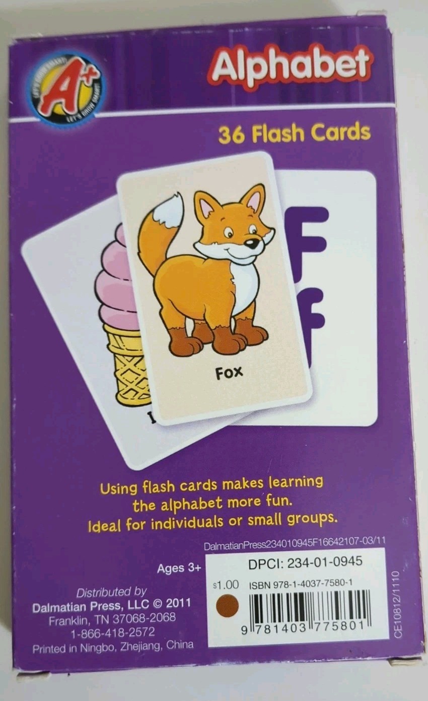 Lot Of 3 Vintage Educational Flashcards Sesame St Numbers Colors Shapes Alphabet