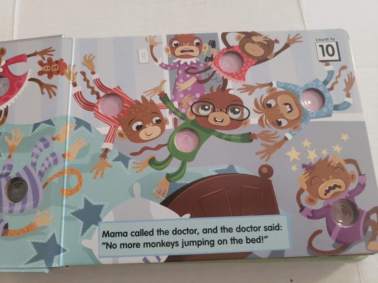 Melissa & Doug Activity Book-Poke-A-Dot: 10 Little Monkeys (Ages 3+)