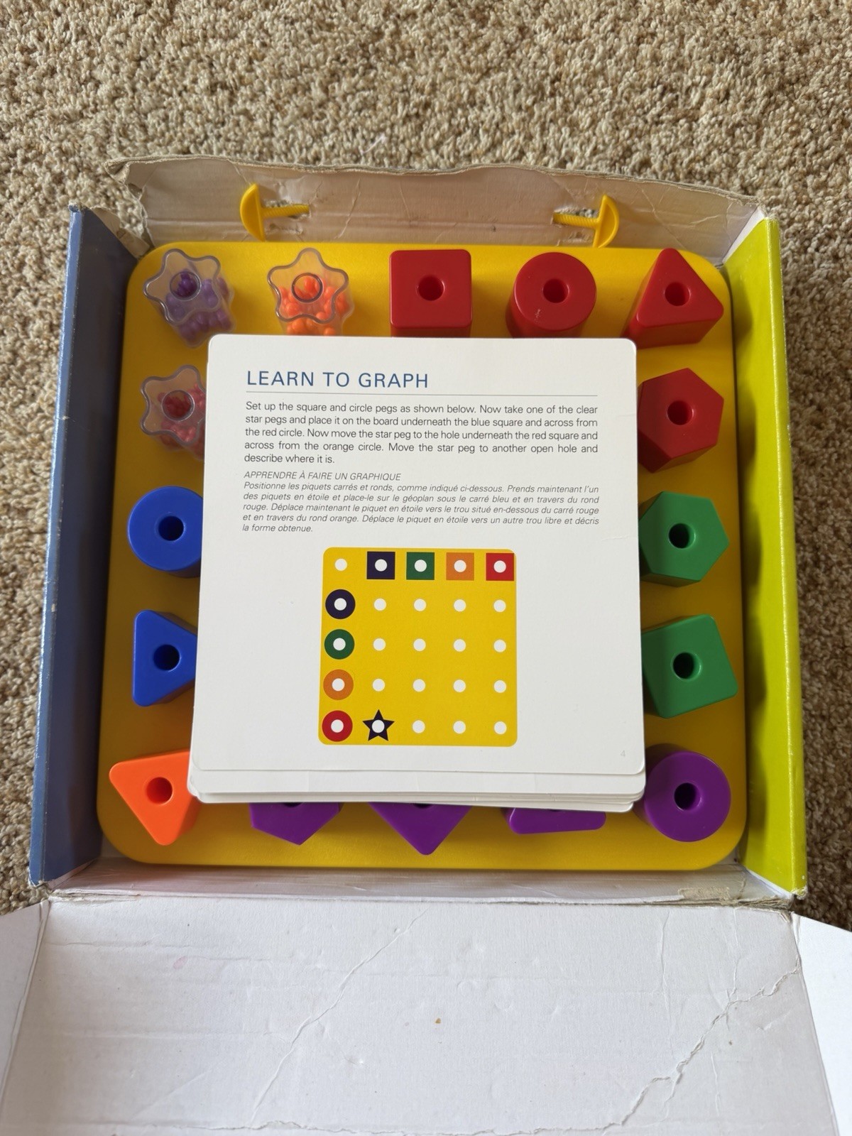 Discovery Toys 2010 GIANT PEGBOARD 1271 Complete Set W/ Box