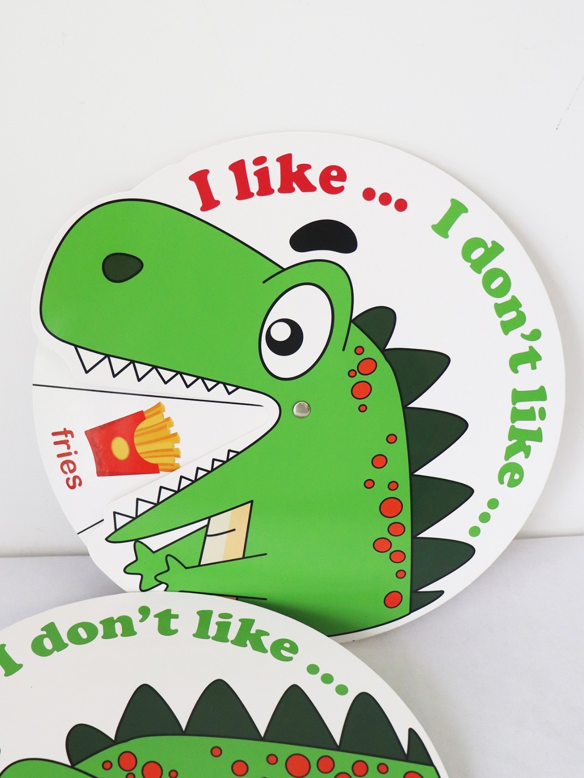Dinosaur Food Spin Wheel 1Pc Educational Reading Game Toy Preschool Kids