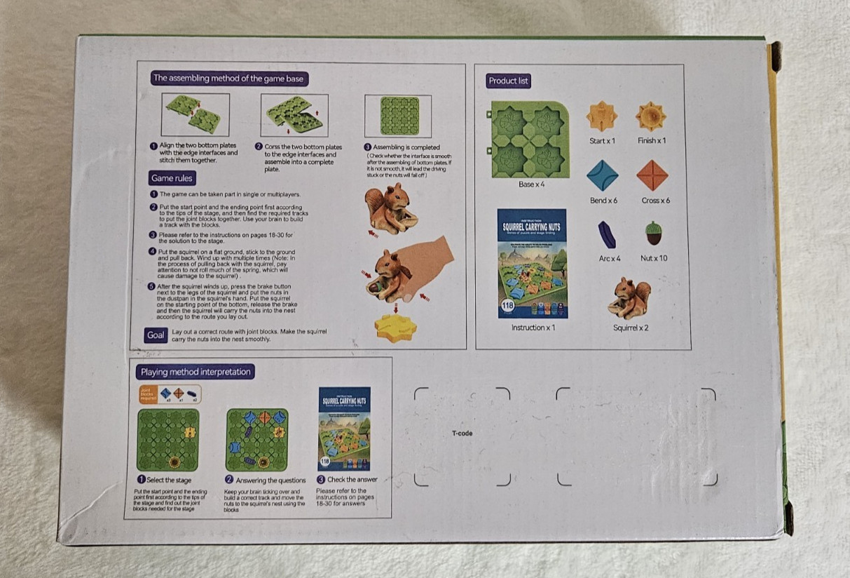 Airkid 3D Maze Logic Puzzle Game – Squirrel Nuts Challenge, New/Open Box