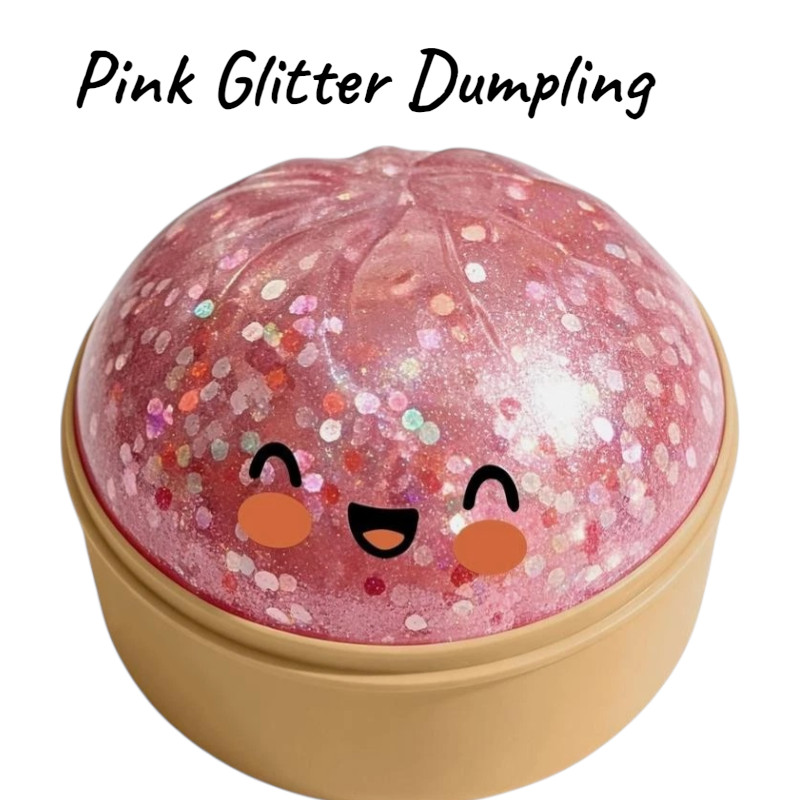 Rare Pink Glitter Dumpling Squishy – Mystery Bao Bun HTF