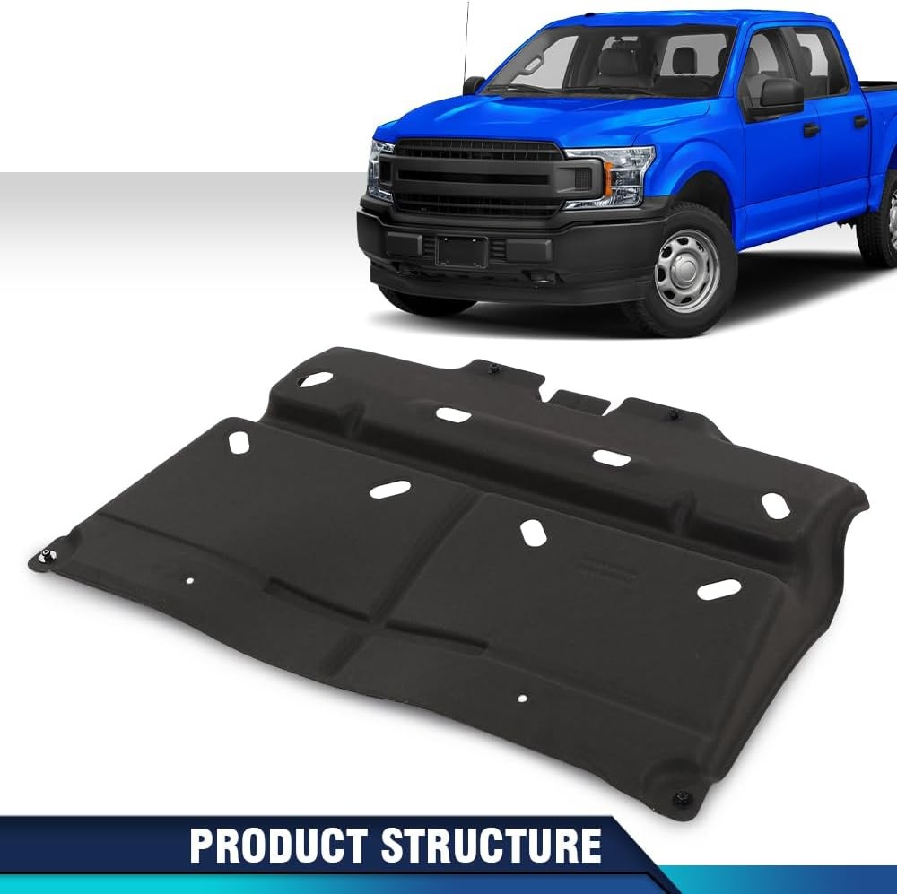 PIT66 Engine Splash Shield Compatible with Ford F150 2015-2020 with Gasoline