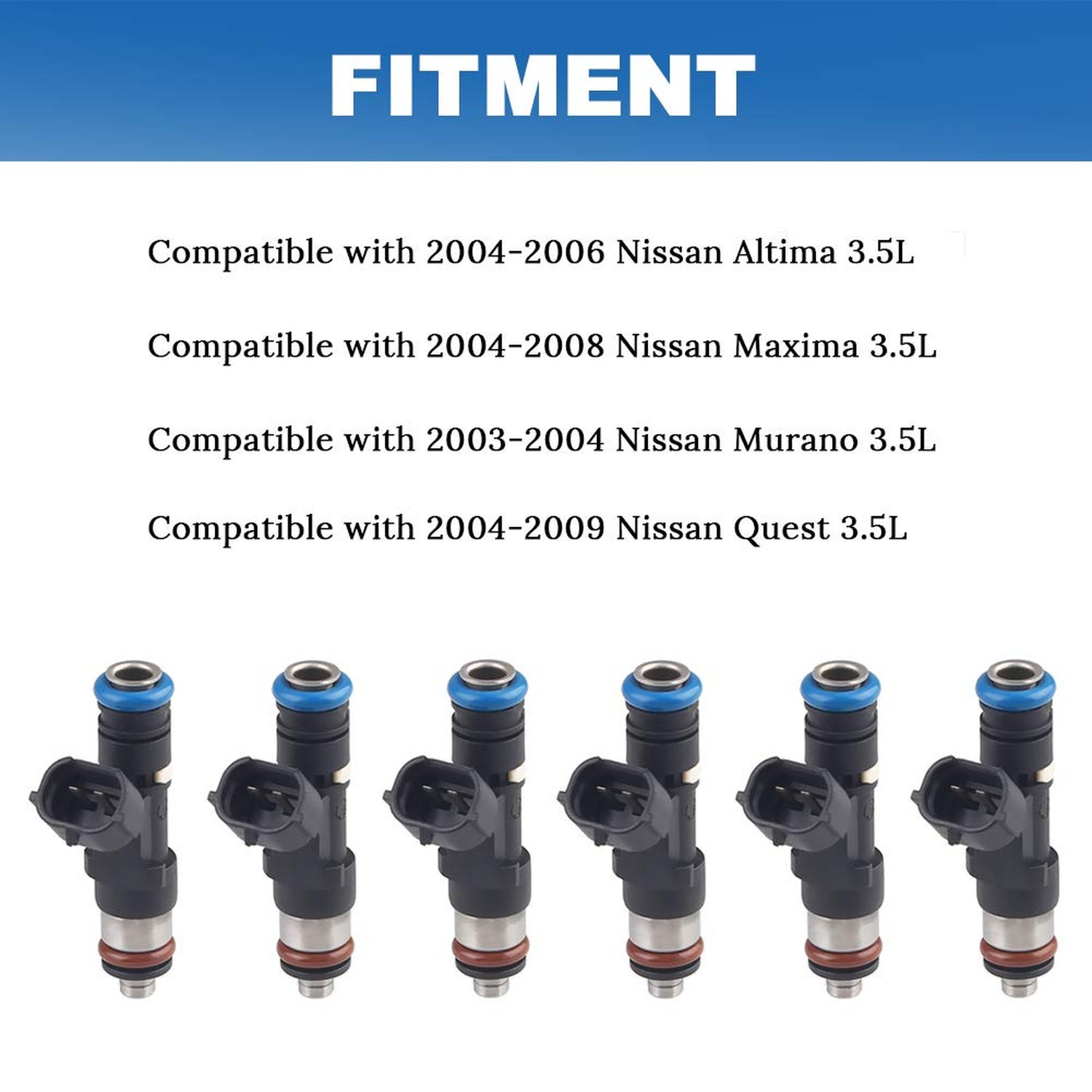 JDMON Fuel Injectors Compatible with Nissan Altima 2004-2006,Maxima 2004-2008…