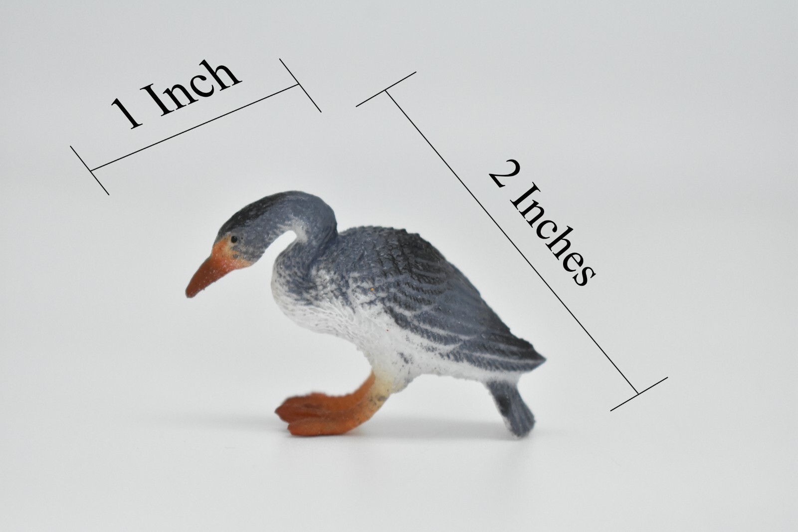Goose, Graylag, Very Nice Plastic Model, Hand Painted Toy 2″ F620 B132