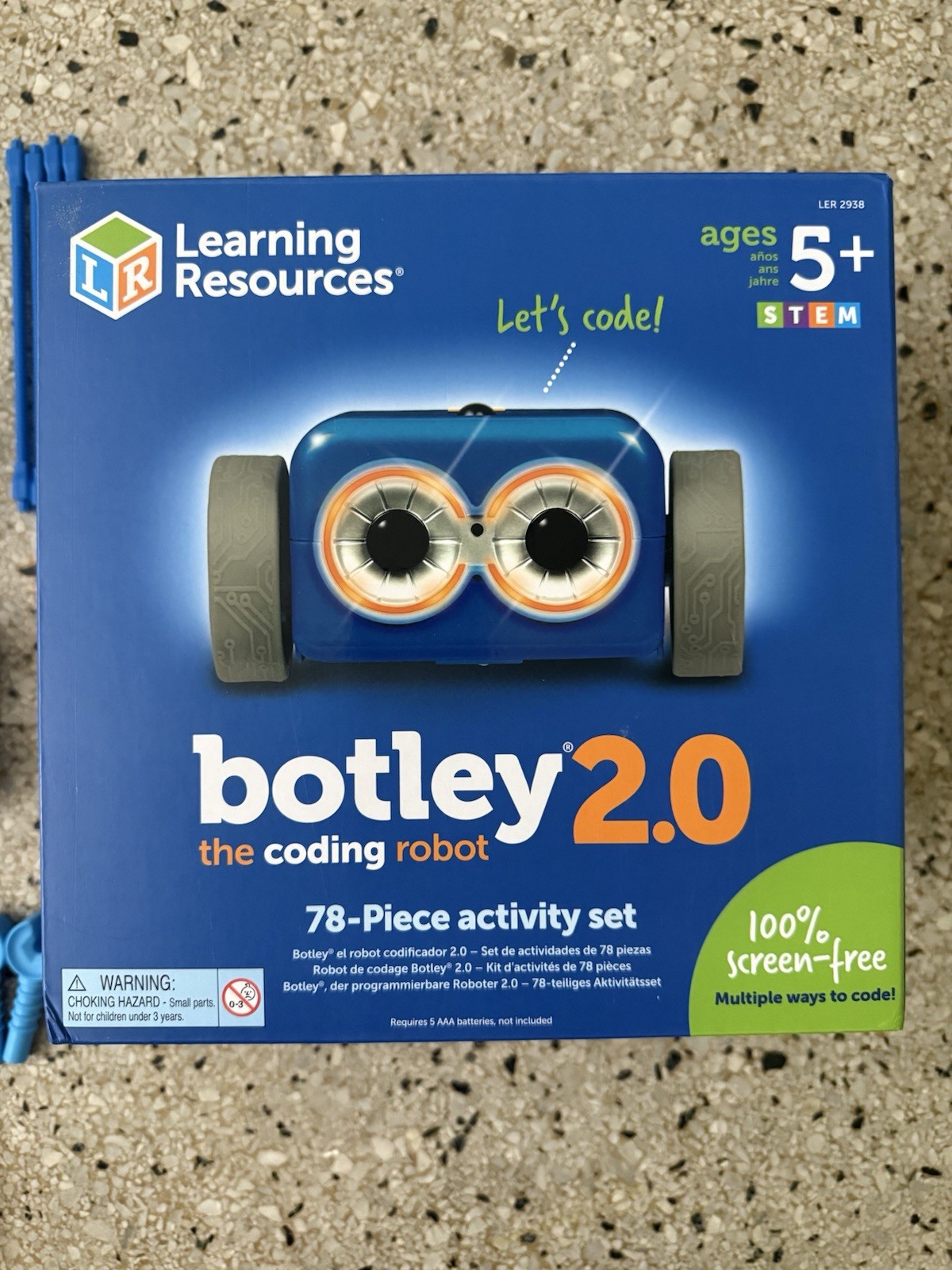 Learning Resources Botley 2.0 The Coding Robot 78-Piece STEM Set Complete Tested