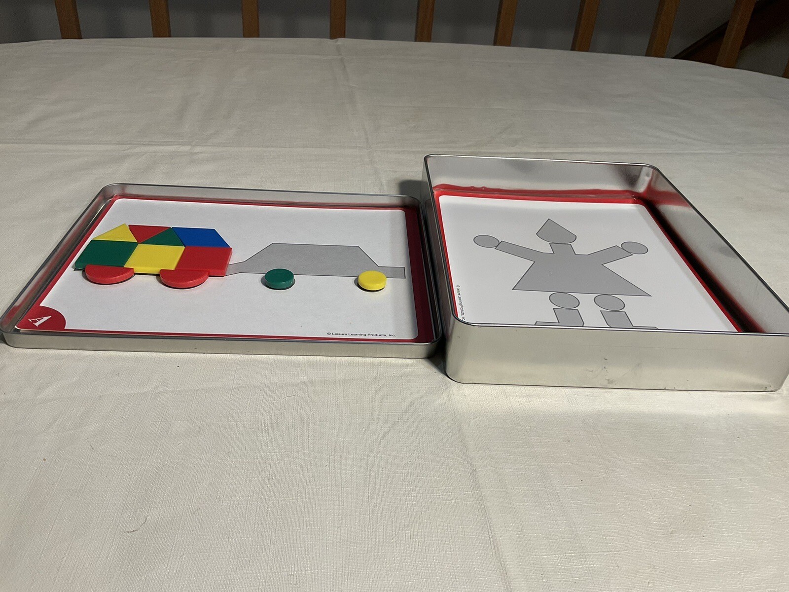 LEISURE LEARNING MAGNETIC MIGHTY MIND TILES & PATTERN CARDS CHALLENGER SET