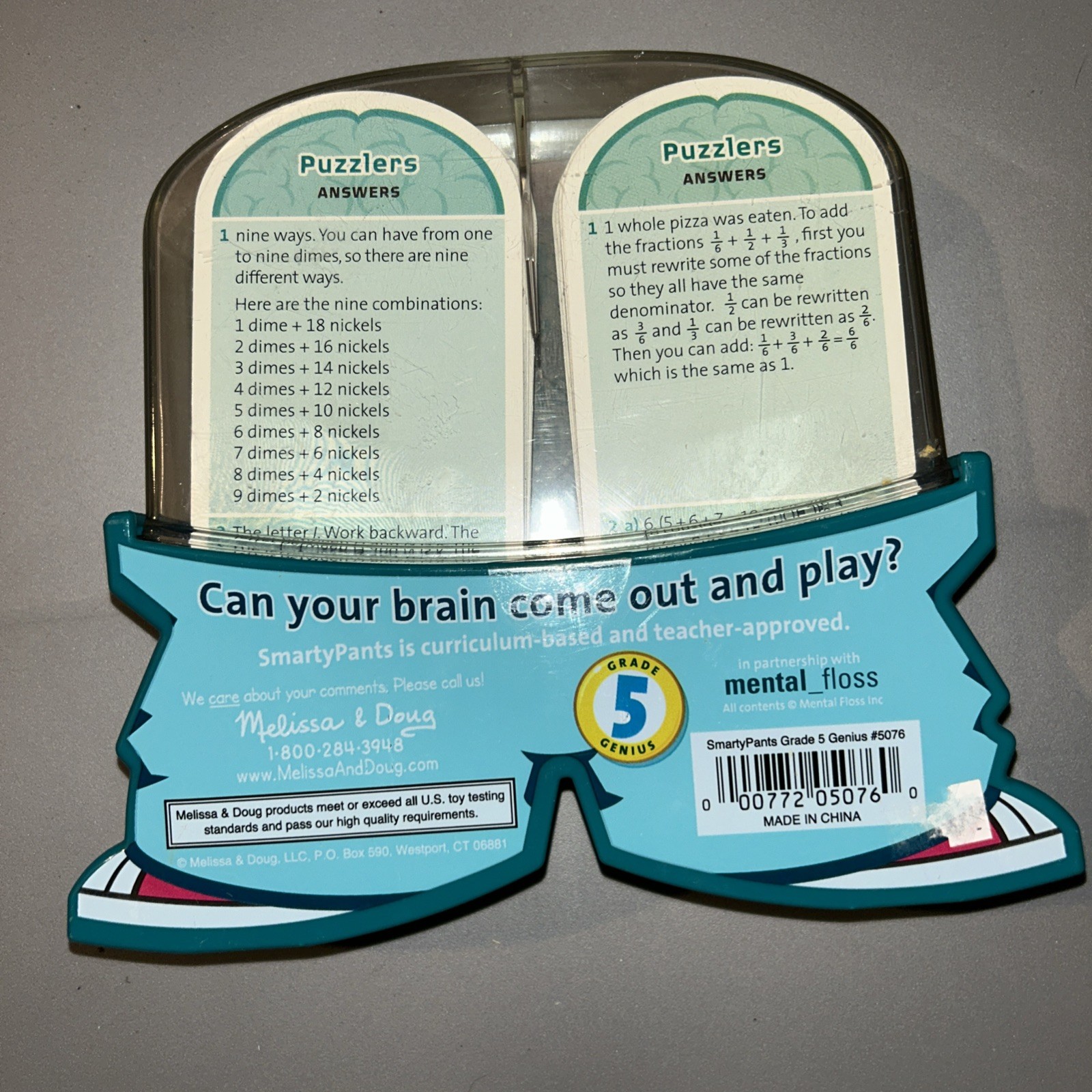 Melissa and Doug Smarty Pants Grade 5 120 Brain Building Cards Homeschooling