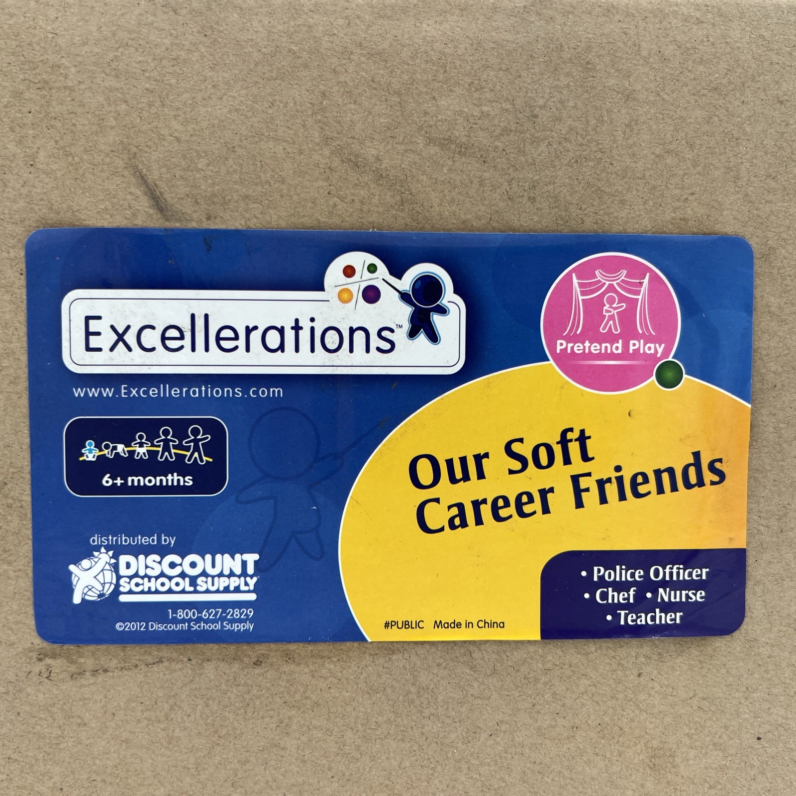 Excellerations Our Soft Career Friends Set Of 4 toy New