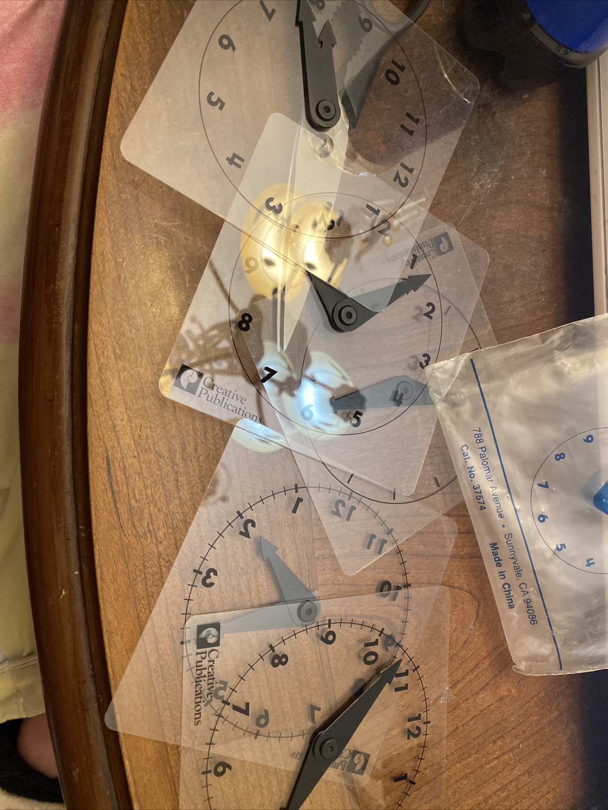Creative Publications Overhead Projector Set of 4 Clock Faces