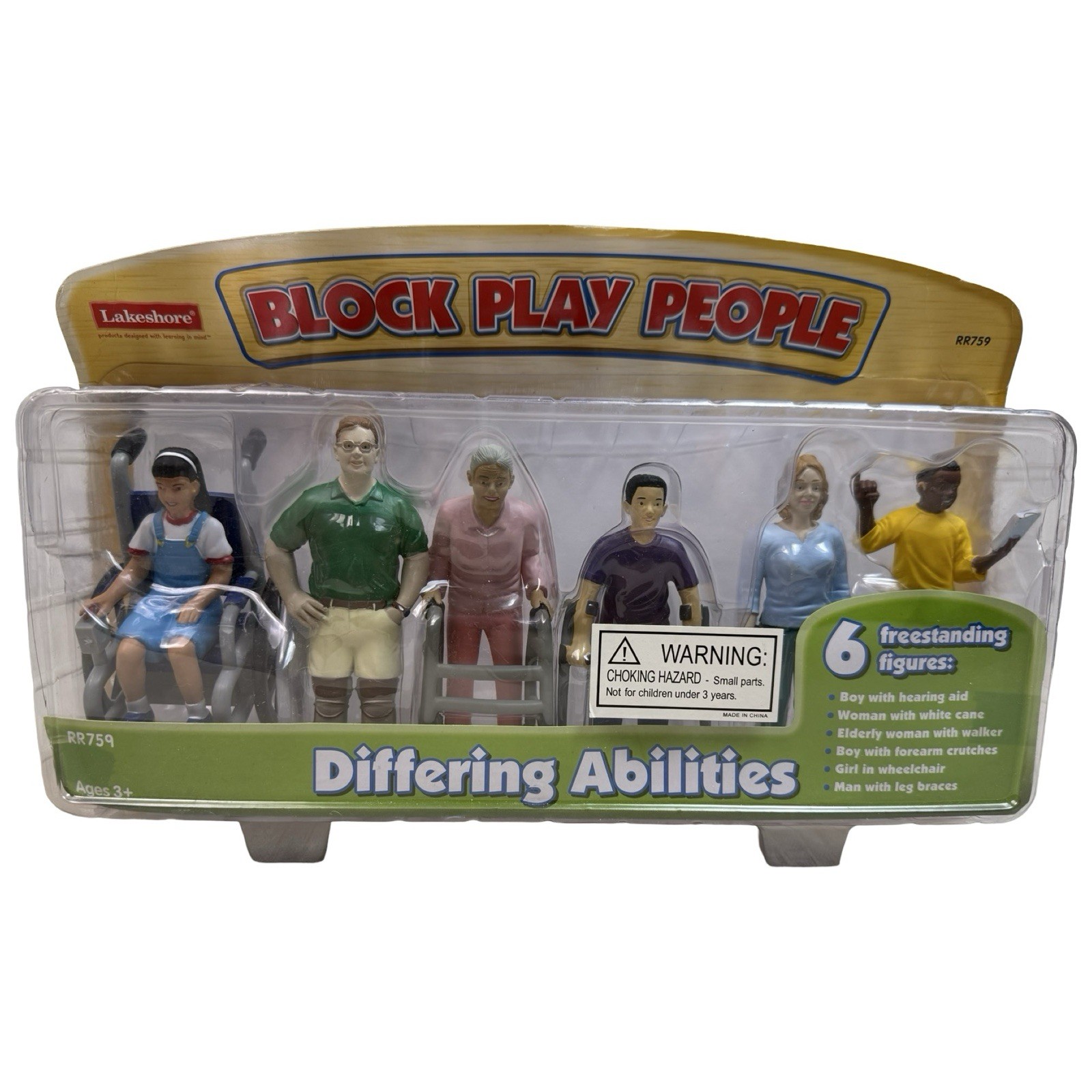 Lakeshore Block Play People Differing Abilities 6 Freestanding Figures