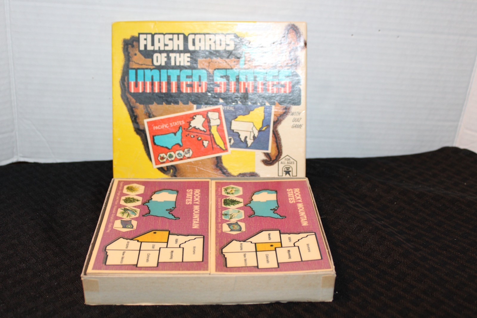 Vintage 1975 Edu-Cards® Educational FLASH CARDS OF THE UNITED STATES Box Set