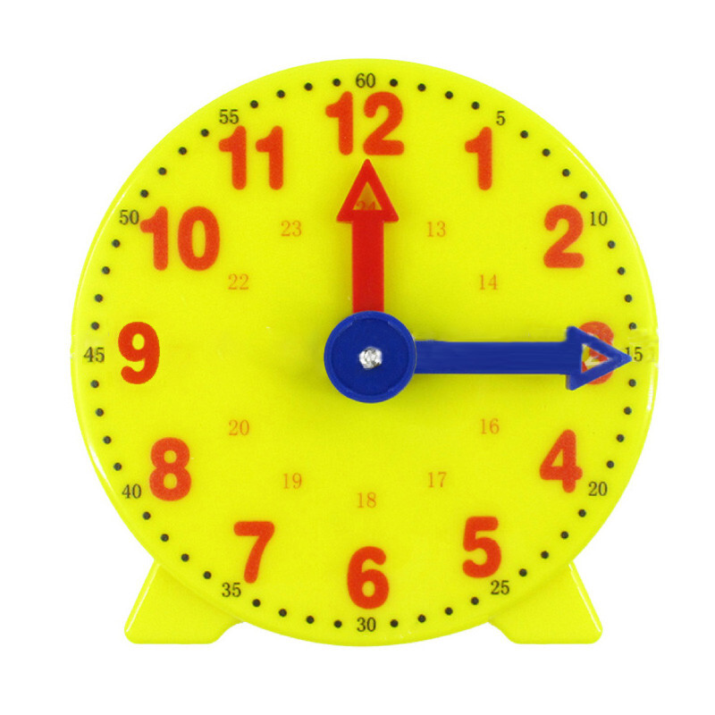 Montessori Clock Educational Toy Teaching Aids Kids Learning