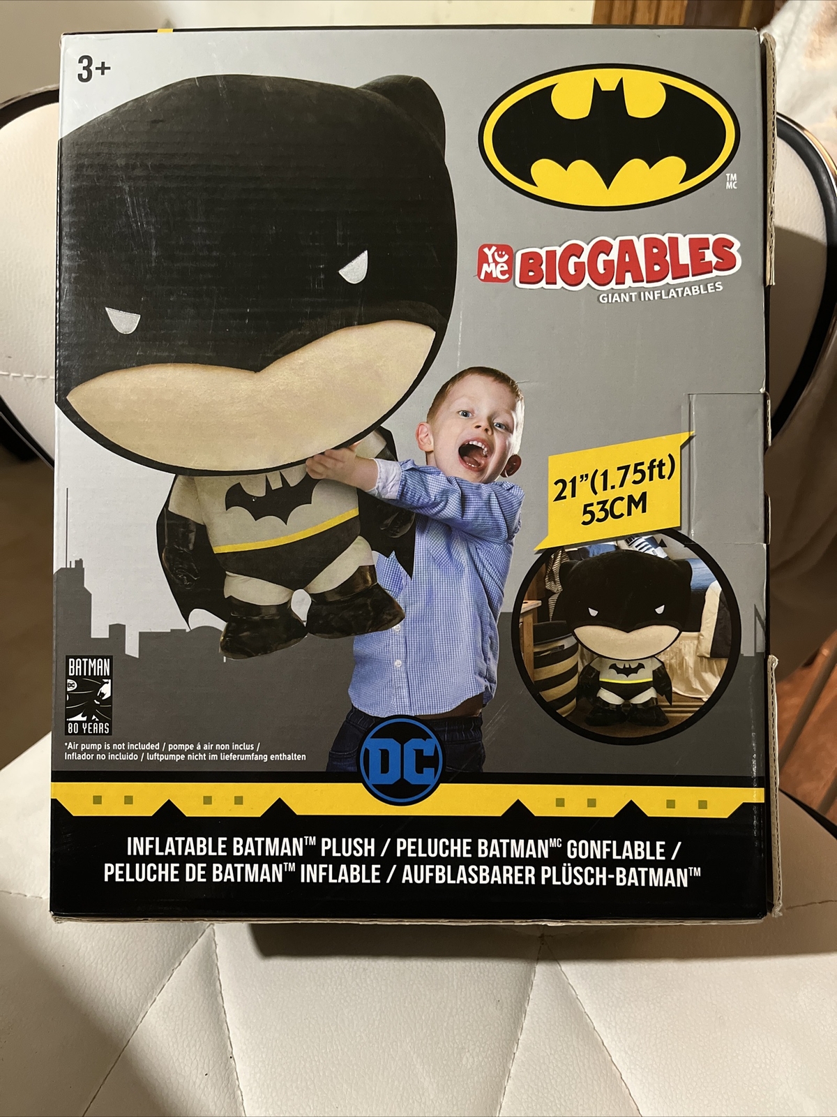 DC Batman Inflatable BIGGABLES Giant Plush. New!