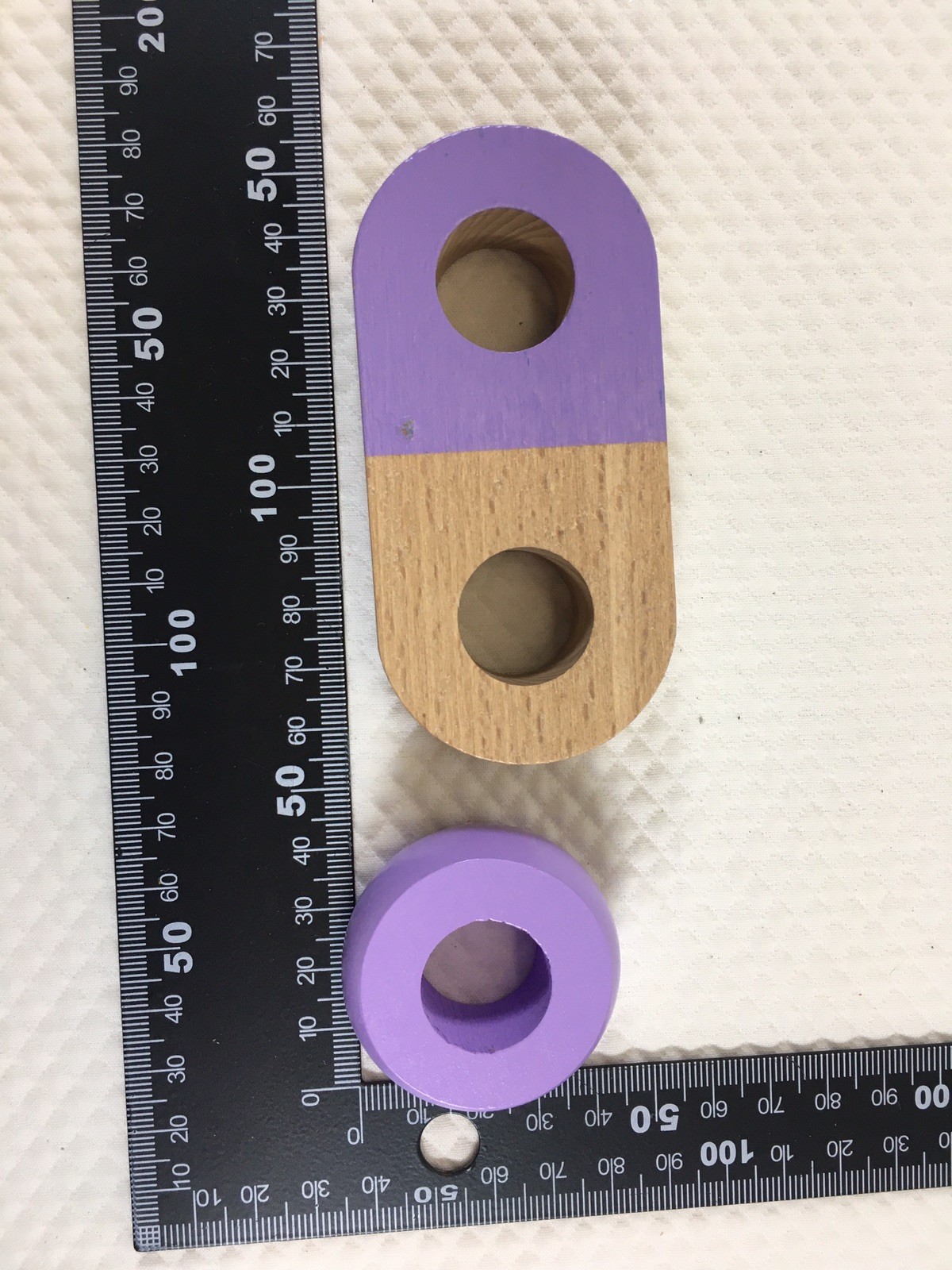 Kiwico Panda Crate Wooden Color Sorting Peg Ring Toy Educational Puzzle Toddler